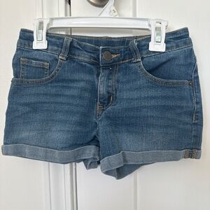 Denim Blue Girls Shorts